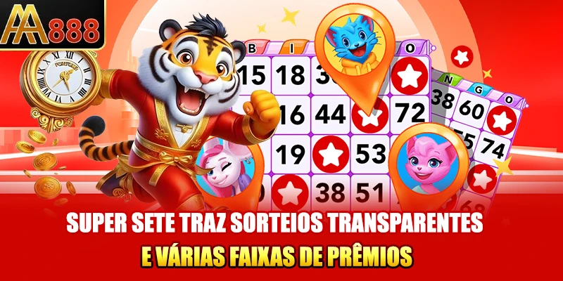 Super Sete traz sorteios transparentes e várias faixas de prêmios